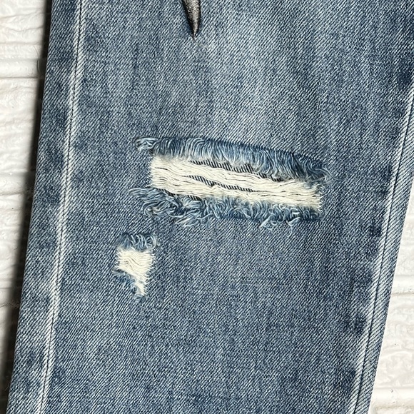 Free People x Sandrine Rose denim jeans with fabulous embroidered palm tree-NWT - Picture 7 of 11